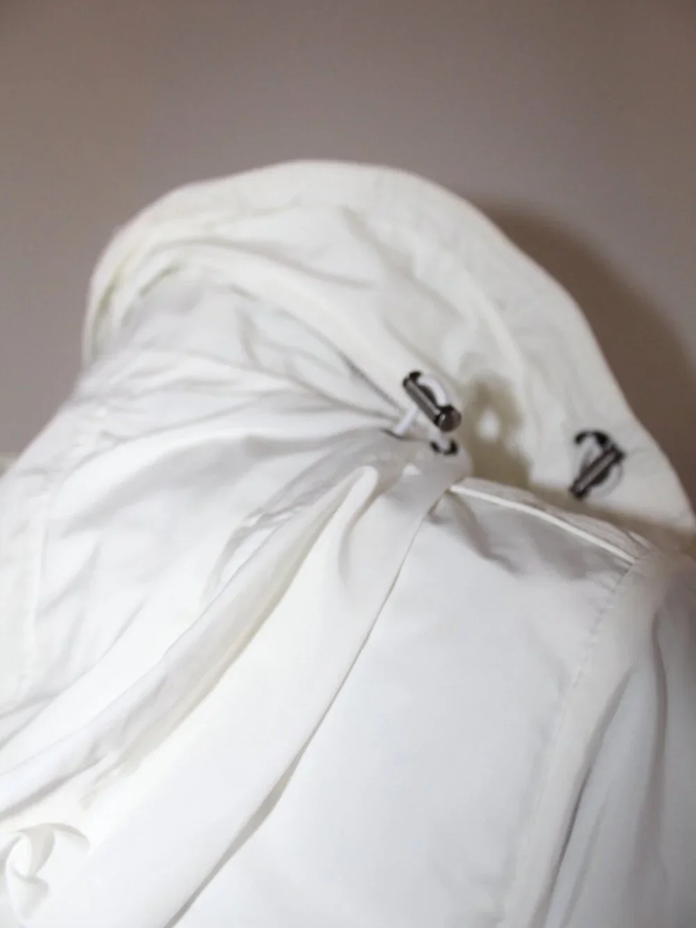 Burberry Brit White Removable Hooded Belted Trench Jacket Coat US 8 UK 10 IT 42 - Picture 8 of 14